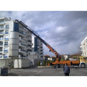 Vinç İle Silo Montajı   İzmir Efendel Vinç Hizmetleri 4